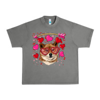 Tornado valentine's shiba inu Urban Heavy Tee - RanaPortraitStore