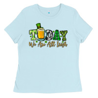 Baby Blue Today we are all Irish Ladies Tee - OliviaCreatesArt