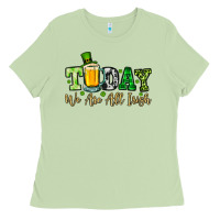 Matcha Today we are all Irish Ladies Tee - OliviaCreatesArt
