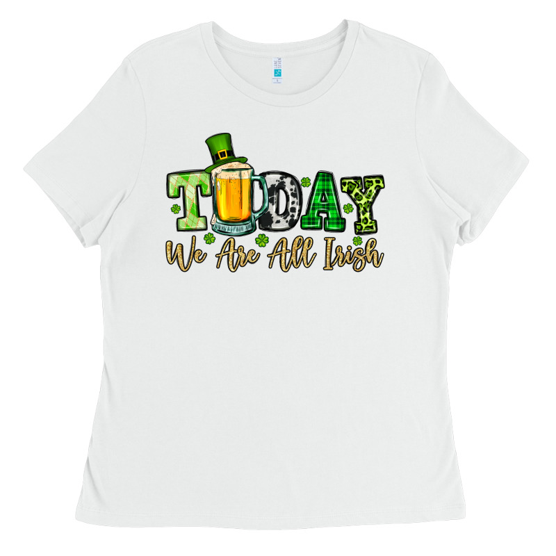Today We Are All Irish Ladies Tee by OliviaCreatesArt | Teevron