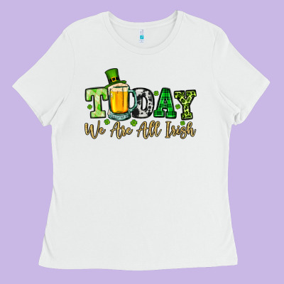 Today We Are All Irish Ladies Tee Designed By Oliviacreatesart