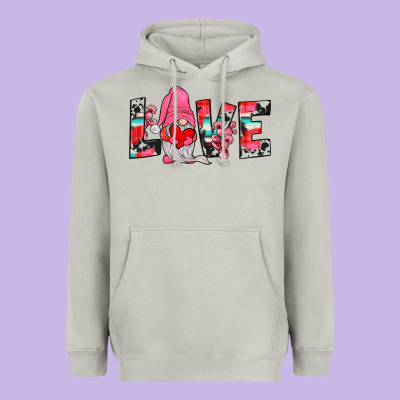 Gnome Love Heavyweight Hoodie Designed By Jahusdesignshop