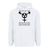 White this is the age of sin   transgender symbol Heavyweight Hoodie - artisFamous