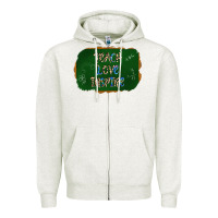 Oatmeal Heather teach love inspire chalkboard Zipper Hoodie - AdoDesignShop