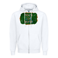 White teach love inspire chalkboard Zipper Hoodie - AdoDesignShop