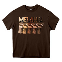 Chocolate Brown melanin juneteenth Heavy Core Tee - CowGirlArtShop