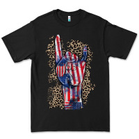 Black Freedom rock hand 4th of july Premium Tee - CowGirlArtShop