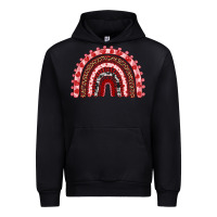 Black valentines day rainbow Urban Hoodie - RanaPortraitStore