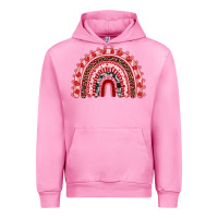 Fuchsia Pink valentines day rainbow Urban Hoodie - RanaPortraitStore