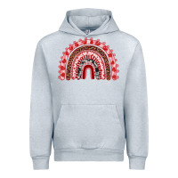 Heather Grey valentines day rainbow Urban Hoodie - RanaPortraitStore
