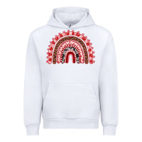White valentines day rainbow Urban Hoodie - RanaPortraitStore