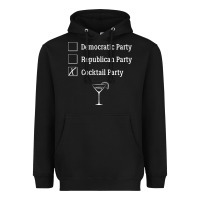 Black democratic republican cocktail party funny Heavyweight Hoodie - artisFamous