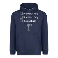 Navy democratic republican cocktail party funny Heavyweight Hoodie - artisFamous