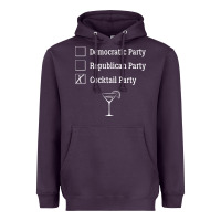Plum democratic republican cocktail party funny Heavyweight Hoodie - artisFamous