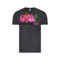 Vintage Black in october we wear pink pumpkin and sunflowers Vintage Tee - RanaPortraitStore