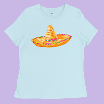Sombrero Fa Element Ladies Tee Designed By Fadigitalartstudio