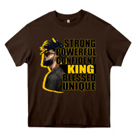 Chocolate Brown strong powerful confident king blessed unique Heavy Core Tee - CowGirlArtShop