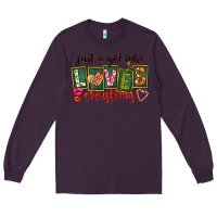 Plum Just A Girl Who Loves Christmas Long Sleeve Tee - FaDigitalArtStudio