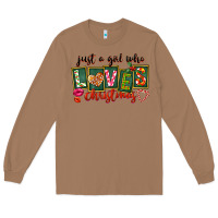 Toasted Coconut Just A Girl Who Loves Christmas Long Sleeve Tee - FaDigitalArtStudio
