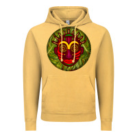 Vintage Mustard african masks round earrings 4 Vintage Hoodie - BundleAndBundleShop