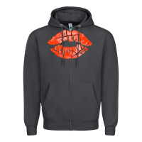 Smoke basketball lips Zipper Hoodie - AdoDesignShop