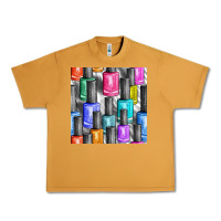 Peanut Butter colorful nail polish seamless pattern bbs Urban Heavy Tee - BundleAndBundleShop