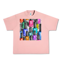 Salmon colorful nail polish seamless pattern bbs Urban Heavy Tee - BundleAndBundleShop
