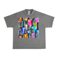 Tornado colorful nail polish seamless pattern bbs Urban Heavy Tee - BundleAndBundleShop