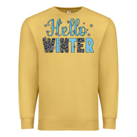 Antique Gold hello winter Premium Sweatshirt - JahusDesignShop