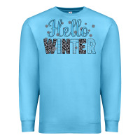 Ocean Blue hello winter Premium Sweatshirt - JahusDesignShop