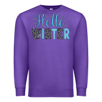 Purple hello winter Premium Sweatshirt - JahusDesignShop