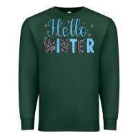 Sports Green hello winter Premium Sweatshirt - JahusDesignShop