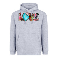 Heather Grey gemstone love Heavyweight Hoodie - JahusDesignShop