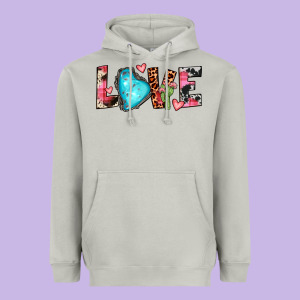 Gemstone Love Heavyweight Hoodie Designed By Jahusdesignshop