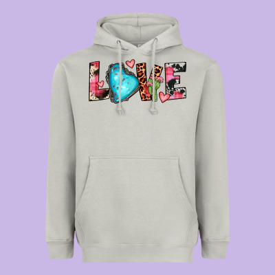 Gemstone Love Heavyweight Hoodie Designed By Jahusdesignshop