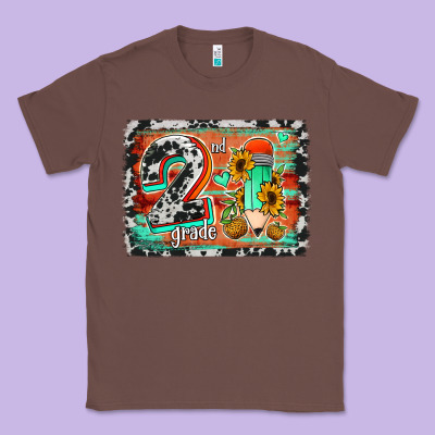 Western Back To School 2nd Grade 2 Classic Tee Designed By Jasminsmagicworld