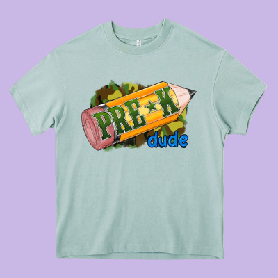 Pre -k Heavy Core Tee Designed By Ranaportraitstore