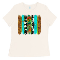 Bone western brushstrokes Ladies Tee - OliviaCreatesArt
