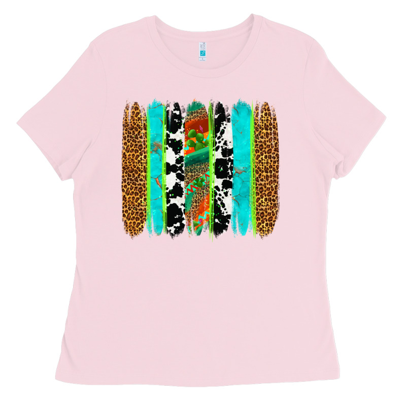 Western Brushstrokes Ladies Tee by OliviaCreatesArt | Teevron