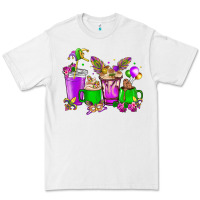 White Mardi Gras coffee cups Premium Tee - HowdyJamesFarm