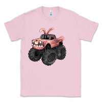 Bubblegum Pink Easter monster truck Easter Day Classic Tee - HowdyJamesFarm