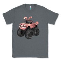 Charcoal Heather Easter monster truck Easter Day Classic Tee - HowdyJamesFarm