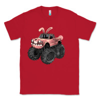 Red Easter monster truck Easter Day Classic Tee - HowdyJamesFarm