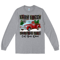 Heather Grey Farm Fresh Christmas Trees Cut Your Own Long Sleeve Tee - FaDigitalArtStudio