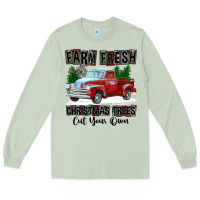 Matcha Farm Fresh Christmas Trees Cut Your Own Long Sleeve Tee - FaDigitalArtStudio