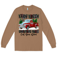 Toasted Coconut Farm Fresh Christmas Trees Cut Your Own Long Sleeve Tee - FaDigitalArtStudio