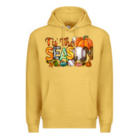 Antique Gold tis the season baseball Premium Hoodie - RacoonDesign