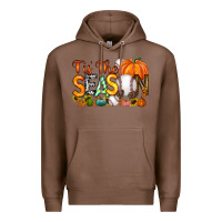 Chestnut tis the season baseball Premium Hoodie - RacoonDesign