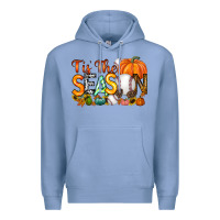 Colony Blue tis the season baseball Premium Hoodie - RacoonDesign