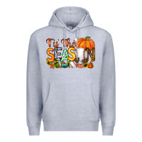 Heather Grey tis the season baseball Premium Hoodie - RacoonDesign